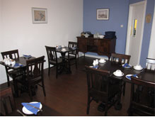 The dining area